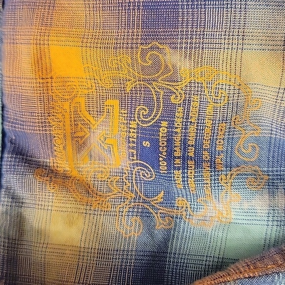 TWENTY X Plaid Bleached Snap Button Down Western Rockabilly Rodeo Shirt - Picture 6 of 6